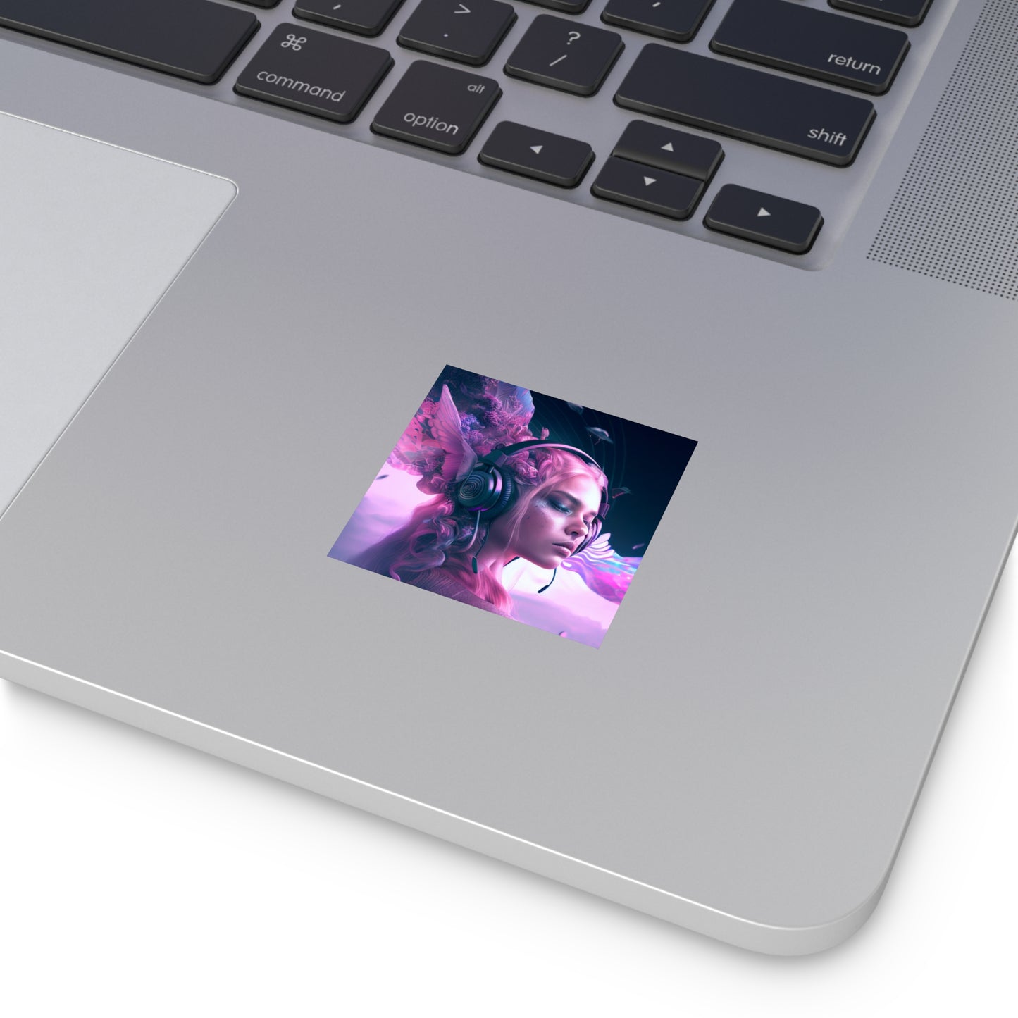 Heavenly Listening to Music Waterproof Sticker