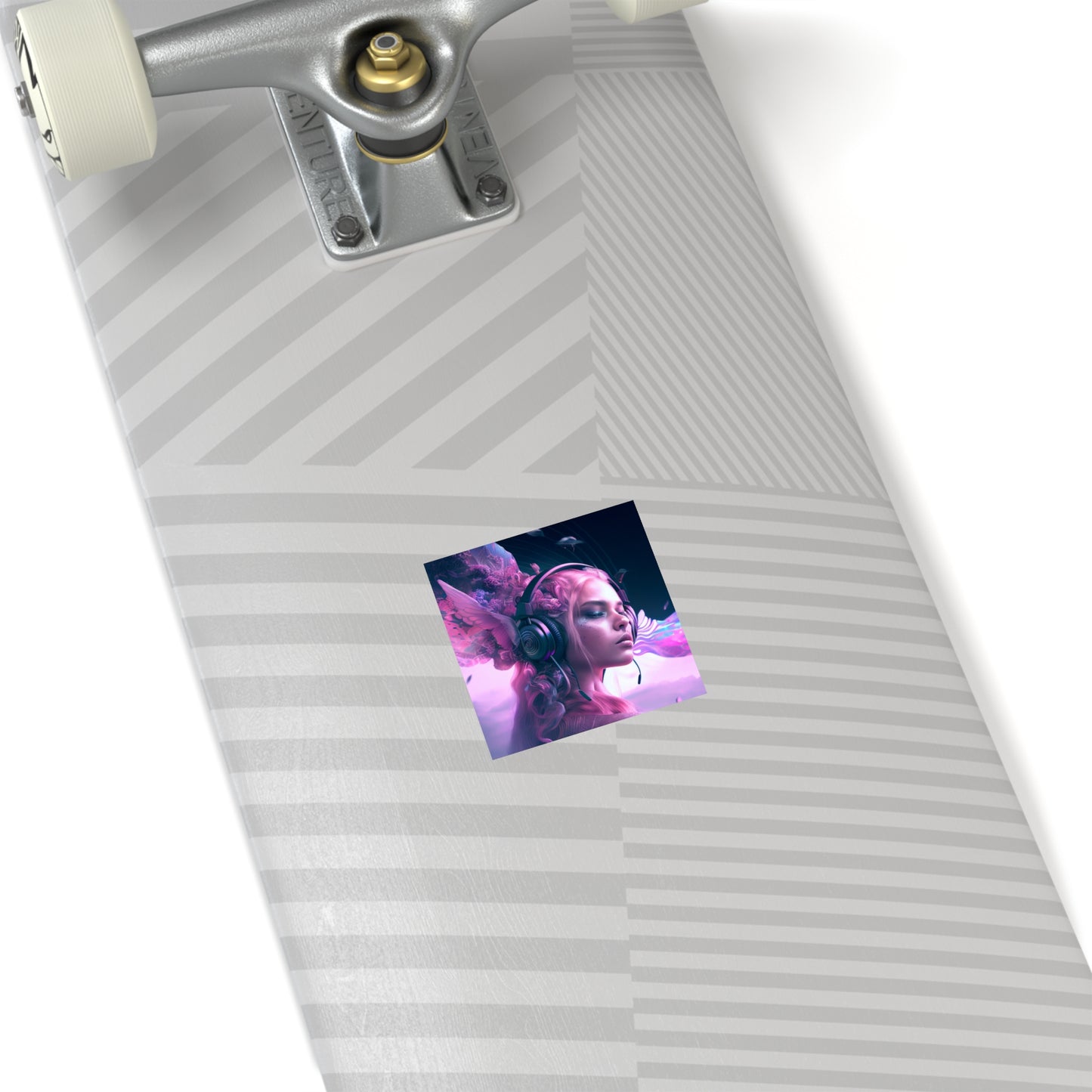 Heavenly Listening to Music Waterproof Sticker