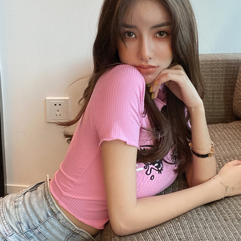 Korean Short T Shirt For Women