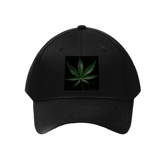 Marijuana Leaf Twill Hat